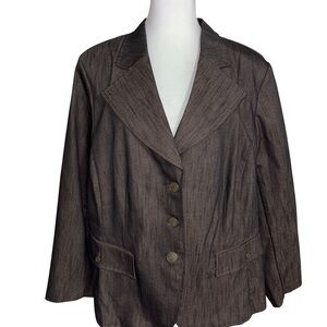 Lane Bryant Dark Brown Blazer